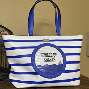 Kate Spade Beware of Sharks Tote